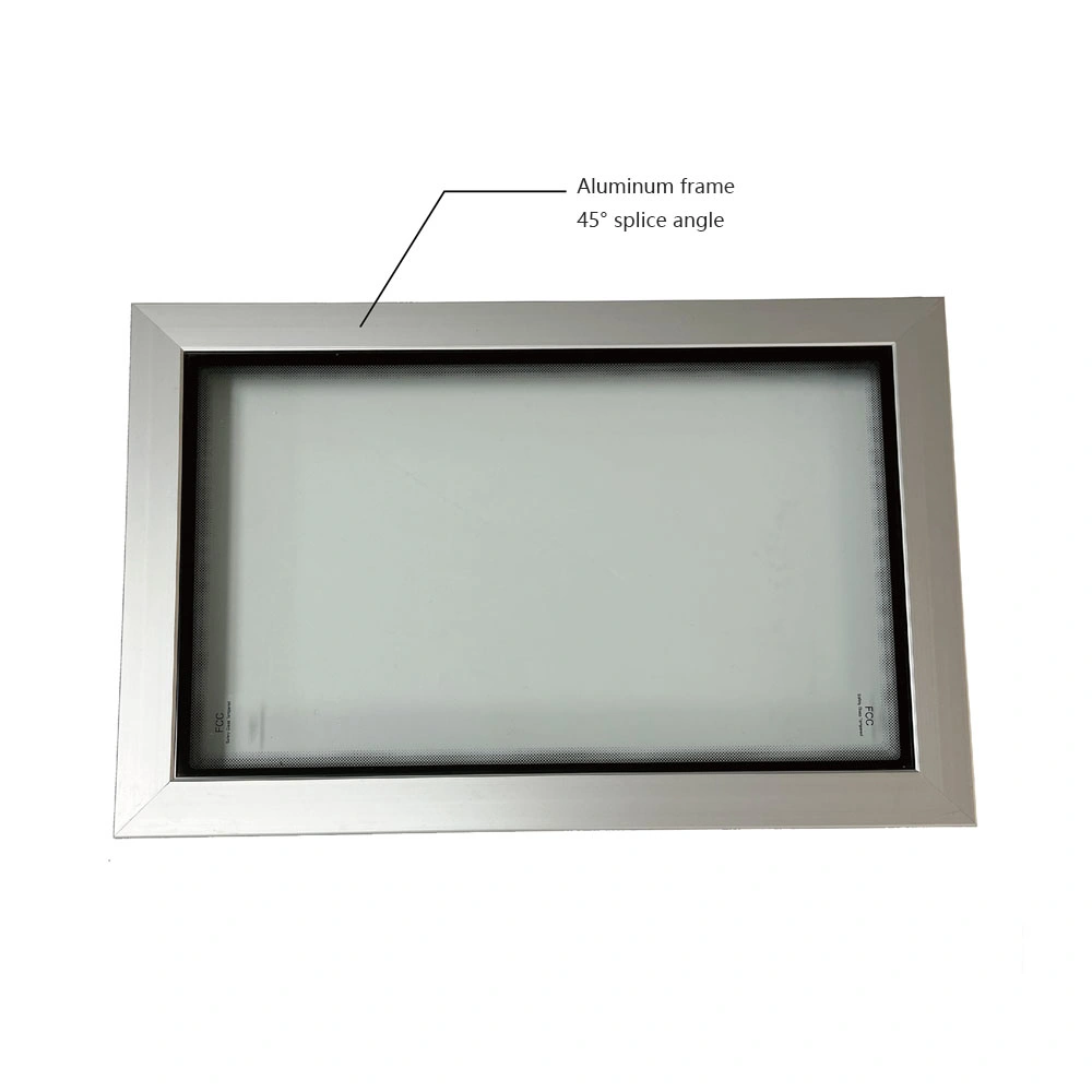 Small Aluminum Frame Single Display Refrigerator Glass Door