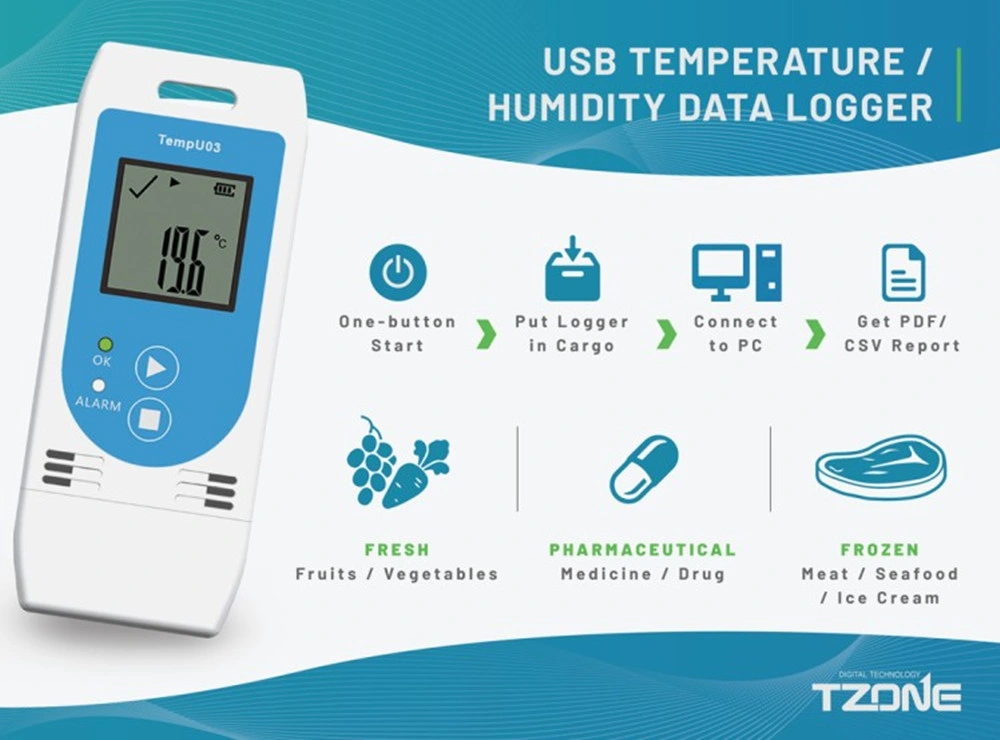 Food Truck Remote Control Temperature Record with Memory