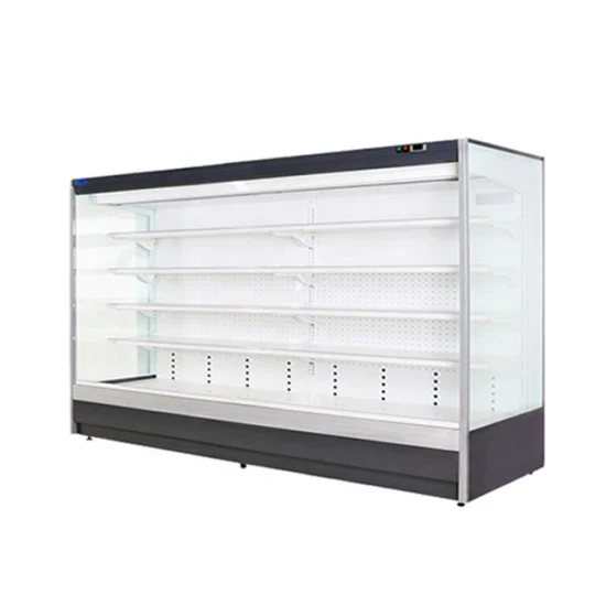 スーパーマーケットで使用されるクールなデザインの Silm Multidecks プラグイン冷凍庫。